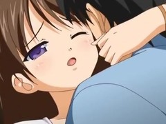 Lengthy haired cutie caught be fitting of hentai light of one's life