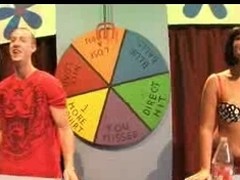 Sexual relations game show ends with interracial hot sex