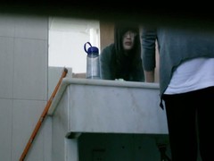 Hot video of an Asian dame pissing almost put emphasize public toilet